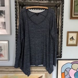 Heathered blue tunic